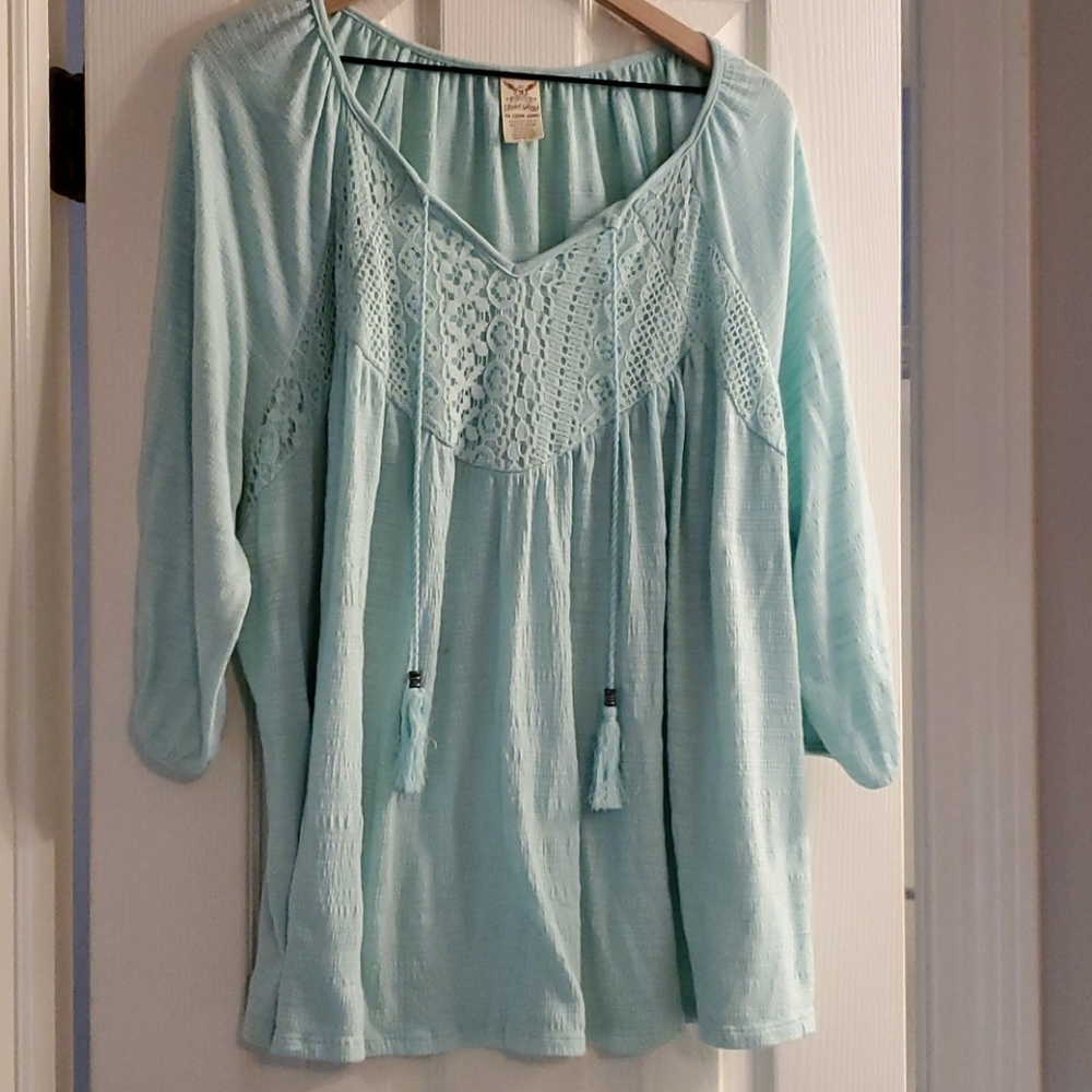 Bohemian 3/4 sleeve shirt